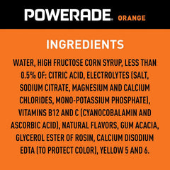 POWERADE Sports Drink Orange, 20 Ounce (Pack of 8) | Sport Beverage Enhanced with Electrolytes | 50% More Electrolytes vs. the Leading Sports Drink (per 12oz serving)*