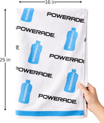 Powerade Small Towel, Blue and White, 16" x 25"