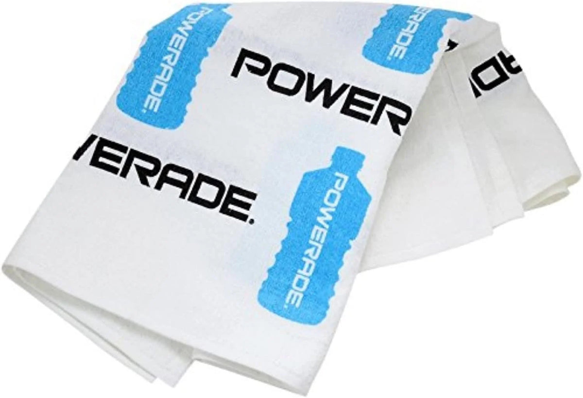 Powerade Large Towel, Blue and White, 22 x 42